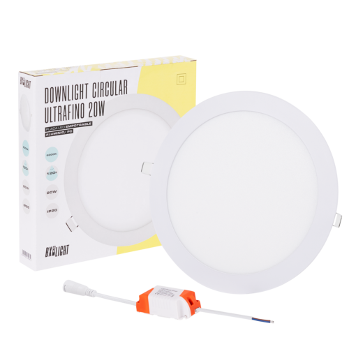 Placa LED 20W 1.600Lm 6000ºK Circular 40.000H   [BX3-RDP15-20W-CW]