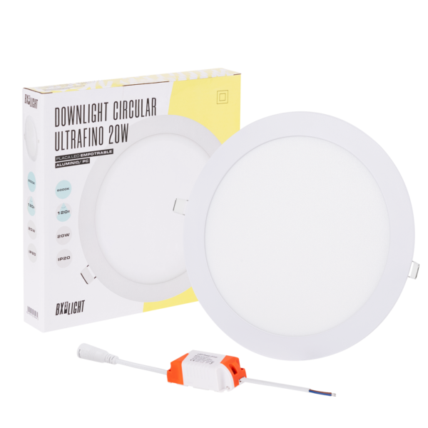 Placa LED 20W 1.600Lm 6000ºK Circular 40.000H   [BX3-RDP15-20W-CW]