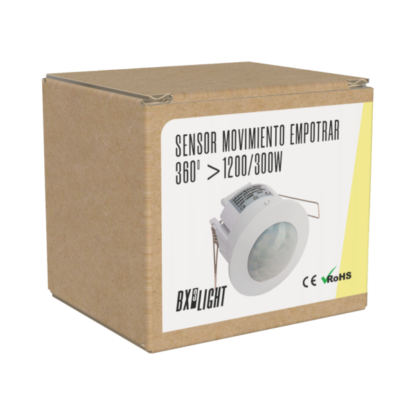 Sensor Movimiento Empotrar 360º >1200/300W [BX3-SB-BS041]