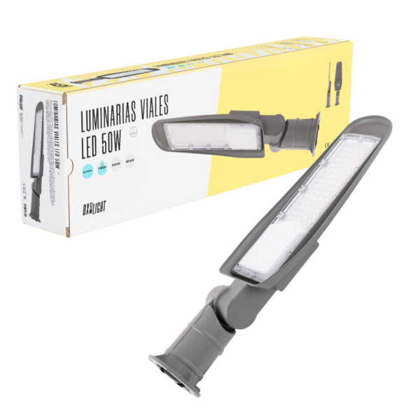 Luminarias Viales -  Alumbrado Publico -  Farolas Led -  Entornos Urbanos y Residenciales  50W IP65 6000 k [BX3-STR50W-10-CW]