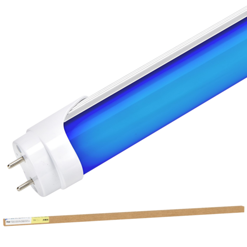 Tubo Led T8 18W 1.500Lm 120Cm Difusor Opal - Azul 40.000H [BX3-T8-1200-18W-B-O]