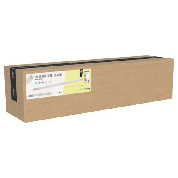 Pack 30 Tubos Led T8 18W 1.440Lm 6000ºK 1200mm 40.000H [BX3-T8-PC-1,2M-30-CW]