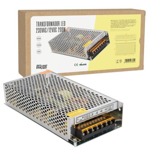 Transformador -  Fuente de Alimentación AC/DC -  Convertidor AC/DC 230 VAC/12VDC 200W/17A IP20 [BX3-TRIP25200W17A]