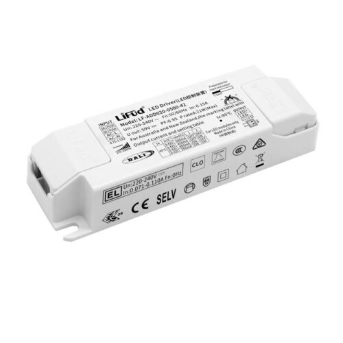 cps_lf_add020_0-1 Driver Lifud 20W Salida: 9-42V 350-500mA Dimable DALI/PUSH IP20