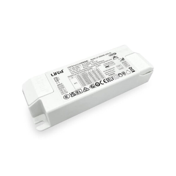 cps_lf_add040_0 Driver Lifud 40W Salida:
9-40V 700-1050mA Dimable DALI/PUSH IP20