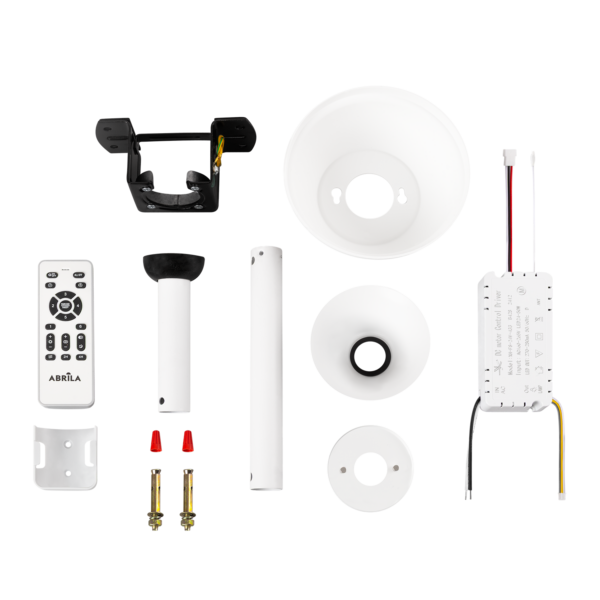 Ventilador Dc Tridente Función Verano-Invierno 59w Blanco 4 Aspas Desp.107d 6980lm Reg.intensidad  Remoto+temporizador+memoria 3