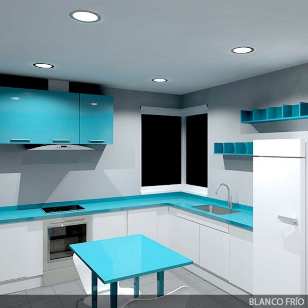 Placa LED 18W 1800Lm 6000ºK Circular Niquel Satinado 50.000H [GL-CL-R18N-CW]