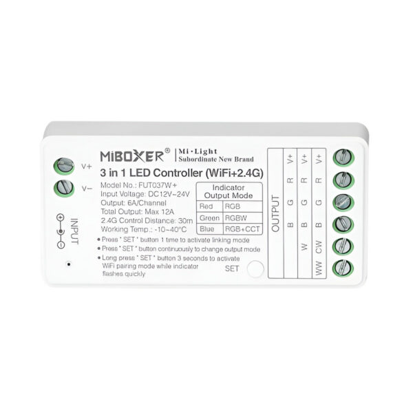 Controlador Tiras LED 3 en 1 2,4 GHz [HLP-FUT037S+]