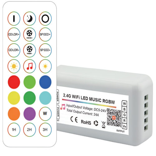 Controlador LED Tuya Wifi 2,4G RF RGBW 24 Teclas [HLP-YS-WIFI-RF24-04]