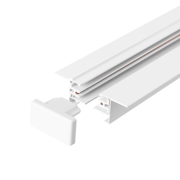 Carril Monofásico Empotrable para Focos LED 2M Blanco [HO-218000CARRIL-2M-EM]