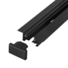 Carril Monofásico Empotrable para Focos LED 2M Negro [HO-218000CARRIL-N-2M-EM]