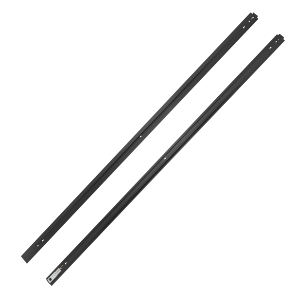 Carril Monofásico Empotrable para Focos LED 2M Negro [HO-218000CARRIL-N-2M-EM]