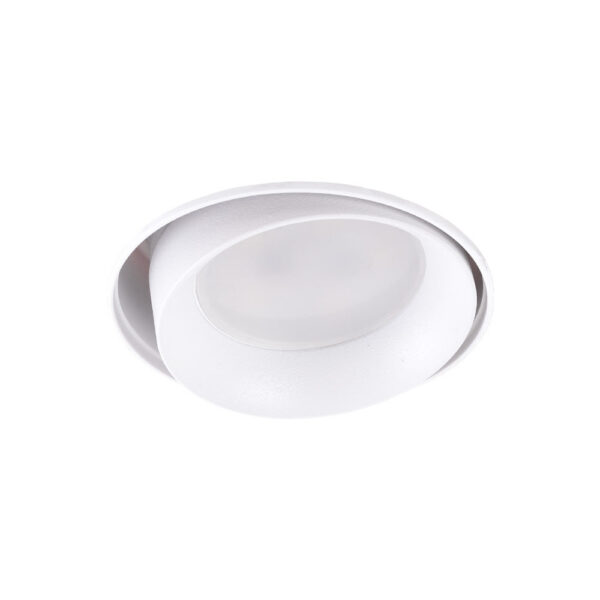 ho_aro_iy2_1-1 Aro Foco Downlight Circular Aluminio Blanco Basculante Integración Yeso Ø75mm