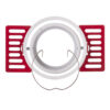ho_aro_iy2_3-1 Aro Foco Downlight Circular Aluminio Blanco Basculante Integración Yeso Ø75mm