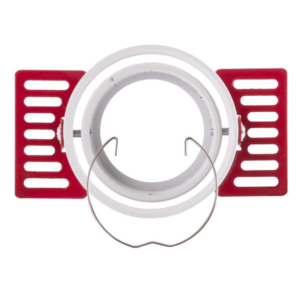 ho_aro_iy2_3-1 Aro Foco Downlight Circular Aluminio Blanco Basculante Integración Yeso Ø75mm