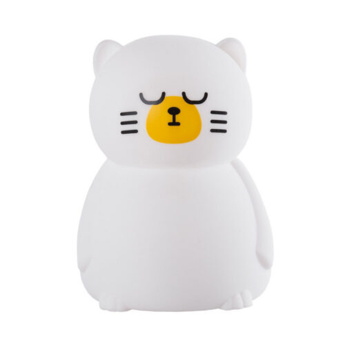 Lampara Nocturna de Mesa Led Infantil Quitamiedos y Recargable "Babycat"   [HO-BABYCAT-WW-CW]
