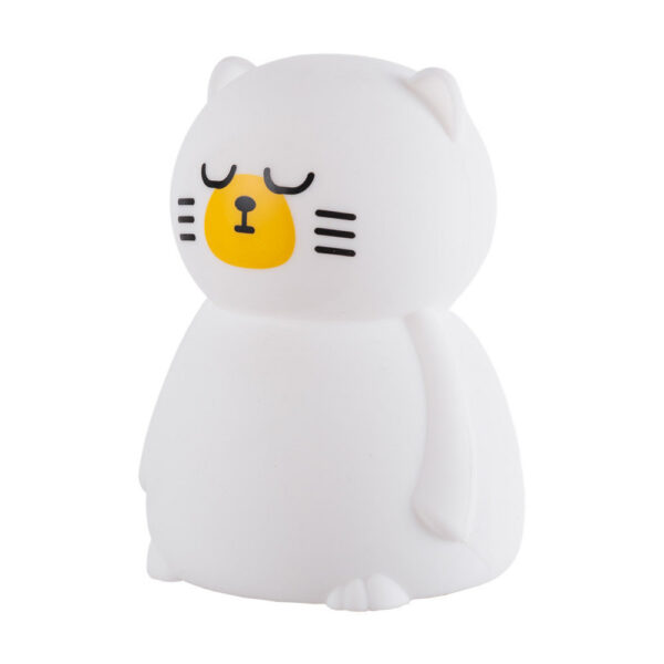 Lampara Nocturna de Mesa Led Infantil Quitamiedos y Recargable "Babycat"   [HO-BABYCAT-WW-CW]