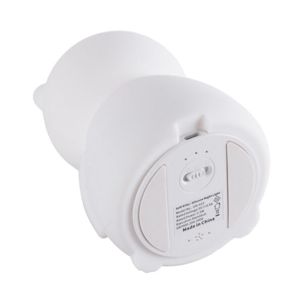Lampara Nocturna de Mesa Led Infantil Quitamiedos y Recargable "Babycat"   [HO-BABYCAT-WW-CW]