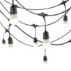 Cadena de 40 Portalámparas E27 20 Metros IP65 sin Bombillas [HO-CAD-20M-40xE27]