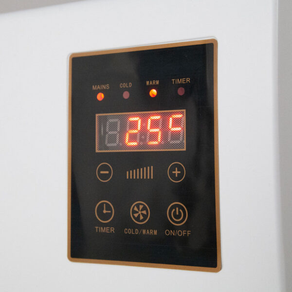 Calefactor PTC + Ventilador 1500W Control Remoto Blanco