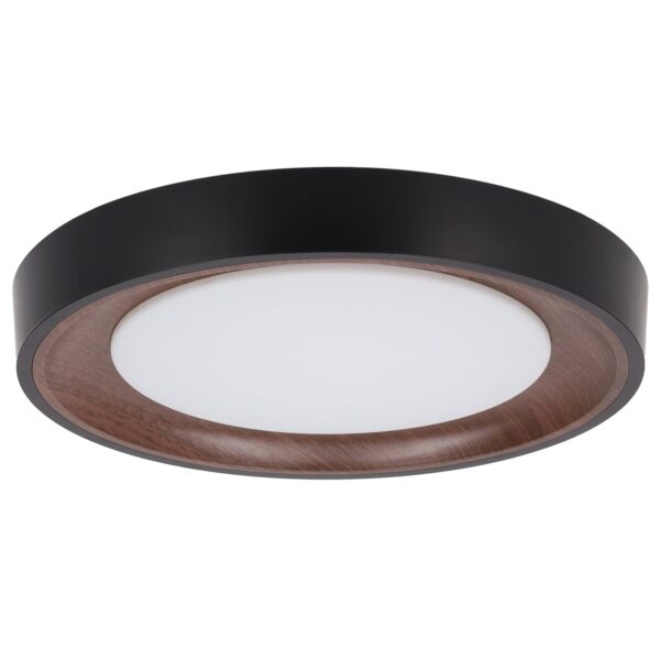 Plafón LED Decorativo 30W CCT 3000-6000ºK (Tonalidad Luz Regulable) Control Remoto Acabado Negro