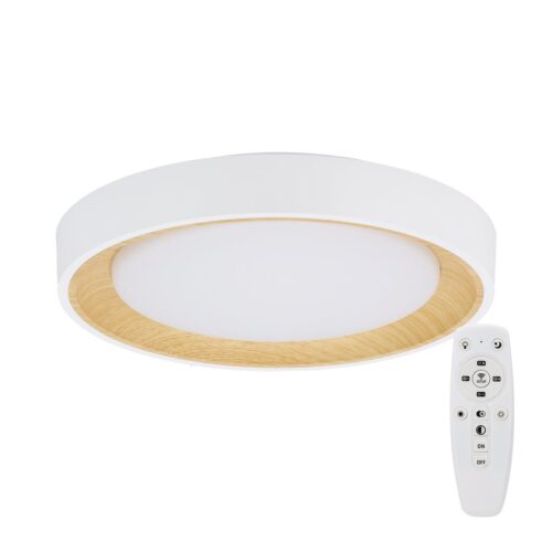 [HO-CCT-DECO-07-30W-W] Plafón LED Decorativo 30W CCT 3000-6000ºK (Tonalidad Luz Regulable) Control Remoto Acabado Blanco