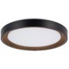 [HO-CCT-DECO-07-36W-B] Plafón LED Decorativo 36W CCT 3000-6000ºK (Tonalidad Luz Regulable) Control Remoto Acabado Negro