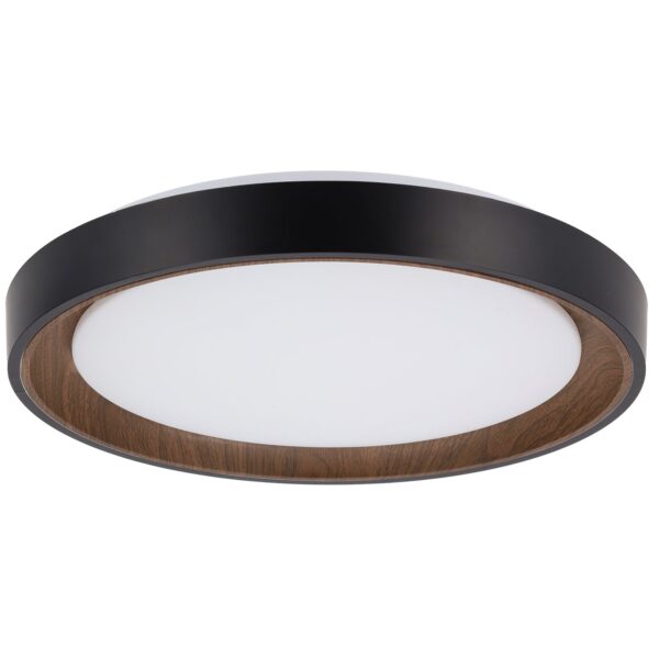 [HO-CCT-DECO-07-36W-B] Plafón LED Decorativo 36W CCT 3000-6000ºK (Tonalidad Luz Regulable) Control Remoto Acabado Negro