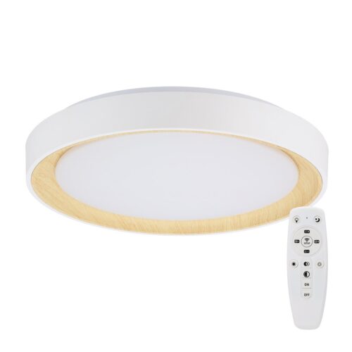 [HO-CCT-DECO-07-36W-W] Plafón LED Decorativo 36W CCT 3000-6000ºK (Tonalidad Luz Regulable) Control Remoto Acabado Blanco