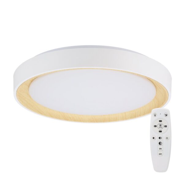 [HO-CCT-DECO-07-36W-W] Plafón LED Decorativo 36W CCT 3000-6000ºK (Tonalidad Luz Regulable) Control Remoto Acabado Blanco