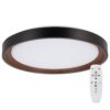 [HO-CCT-DECO-07-40W-B] Plafón LED Decorativo 40W CCT 3000-6000ºK (Tonalidad Luz Regulable) Control Remoto Acabado Negro
