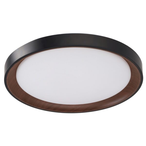 [HO-CCT-DECO-07-40W-B] Plafón LED Decorativo 40W CCT 3000-6000ºK (Tonalidad Luz Regulable) Control Remoto Acabado Negro