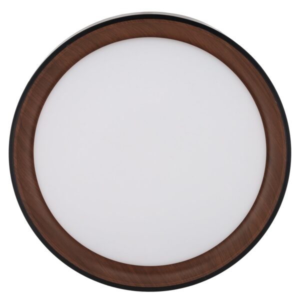 [HO-CCT-DECO-07-40W-B] Plafón LED Decorativo 40W CCT 3000-6000ºK (Tonalidad Luz Regulable) Control Remoto Acabado Negro