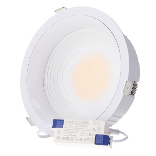 ho_cctdl_40w_0-1 Downlight LED 40W 4 CCT (Tonalidad Luz Regulable) 140LM/W UGR17 Lifud driver