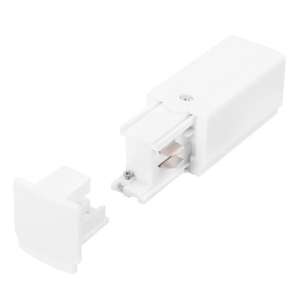 Conector Inicial Carril Trifásico Blanco