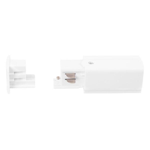 Conector Inicial Carril Trifásico Blanco