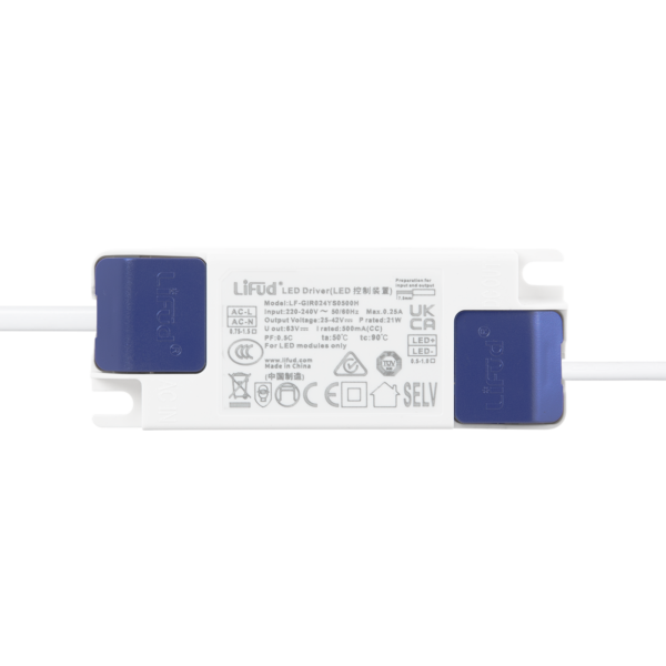 Downlight LED 20W 140Lm/W Driver LIFUD Flicker Free 6000ºK [HO-DL01-LI-20W-CW]