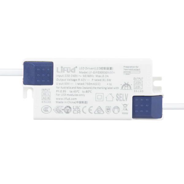 Downlight LED 24W 140Lm/W Driver LIFUD Flicker Free 6000ºK [HO-DL01-LI-24W-CW]