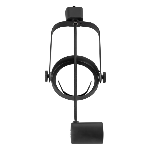 Foco de Carril Monofásico E27 Sin Bombilla Negro [HO-FC-E27-B]