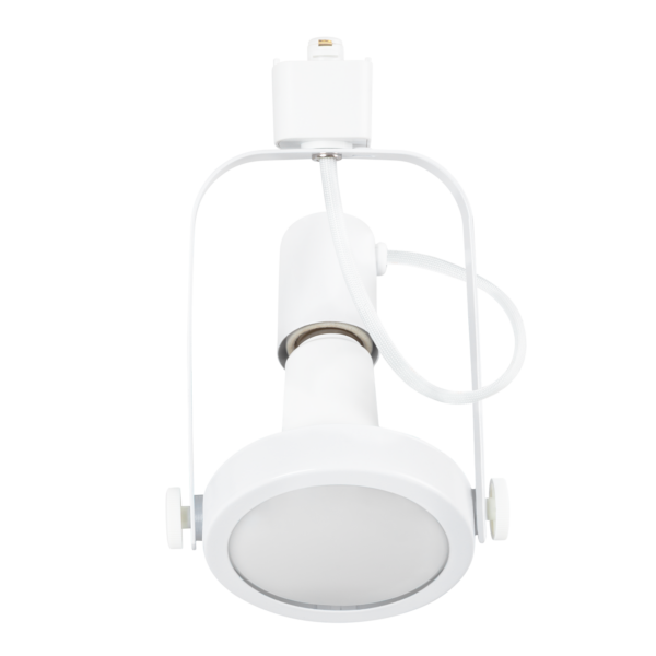 Foco de Carril Monofásico E27 Sin Bombilla Blanco [HO-FC-E27-W]