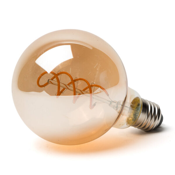 Bombilla LED E27 4W 380Lm 2000ºK Filamento 40.000H   [HO-G95-4W-R]