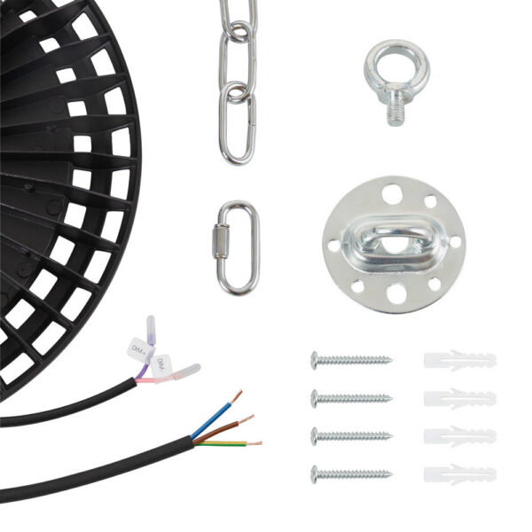 [HO-HVUFO200W-H-CW] Campana LED 200W 34.000Lm 6000ºK IP65 Driver Regulable 0-10V 30.000H