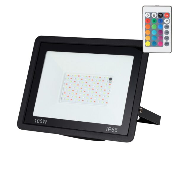 Proyector LED RGBW con Mando a Distancia 100W [HO-ICRGBFL-100W]