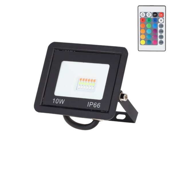 Proyector LED RGBW con Mando a Distancia 10W [HO-ICRGBFL-10W]