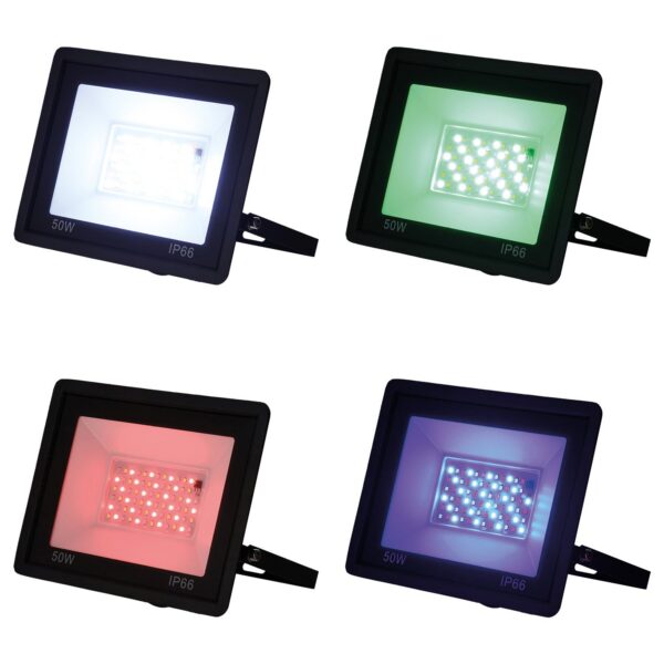 Proyector LED RGBW con Mando a Distancia 30W [HO-ICRGBFL-30W]