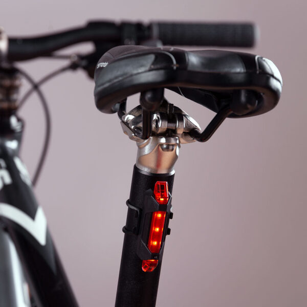Luz Delantera Bicicleta Solar LED 2 Niveles+Destello Batería USB