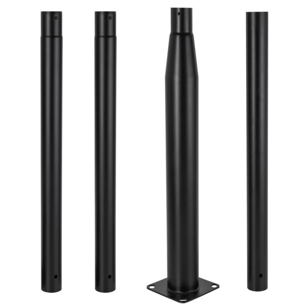 Columna Farola 4M Desmontable Negro