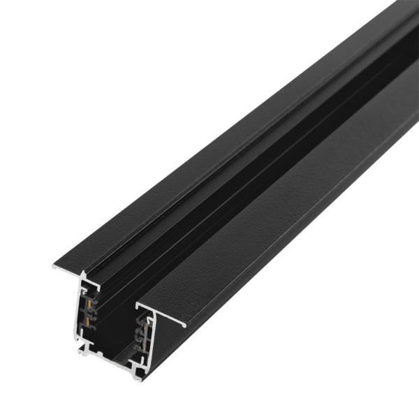Carril Trifásico Empotrable para Focos LED Negro 1M [HO-LM3220-EM]