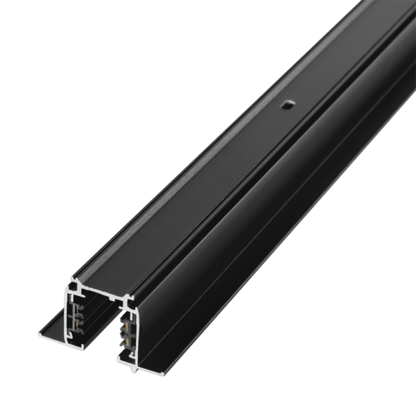 Carril Trifásico Empotrable para Focos LED Negro 1M [HO-LM3220-EM]