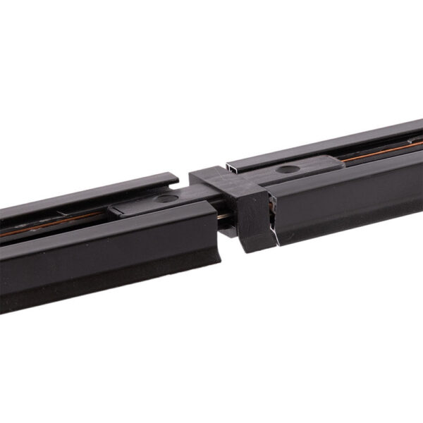 Conector Recto Carril Monofásico Negro [HO-PL218000RN]